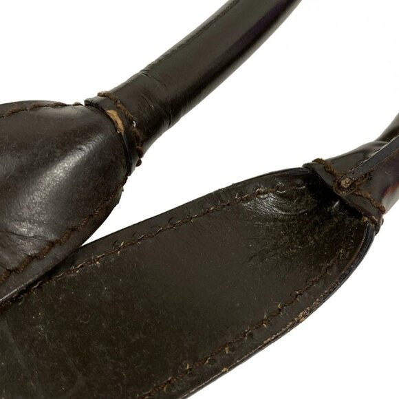 Auth GUCCI - 016210 Brown Dark Brown Chemical Fiber Boston Bag - Picture 6 of 9